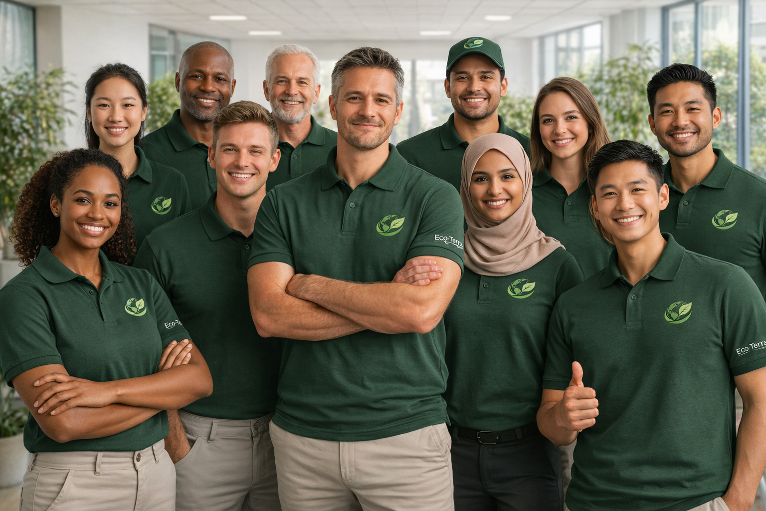 Eco-Terra Professional Team in Office Setting
